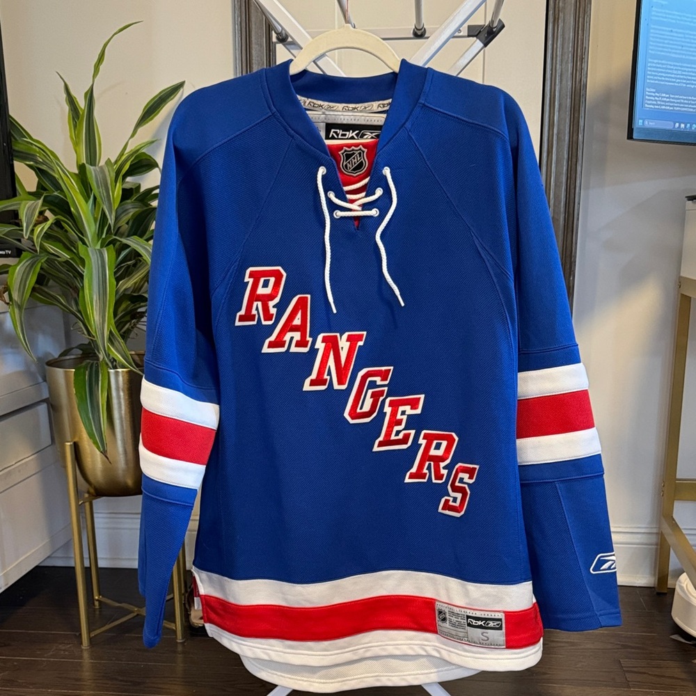 New York Rangers Lace-Up Hockey Jersey